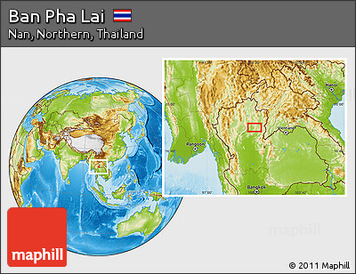 Physical Location Map of Ban Pha Lai