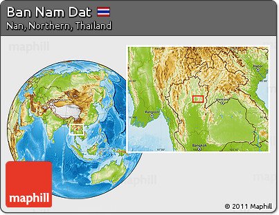Physical Location Map of Ban Nam Dat