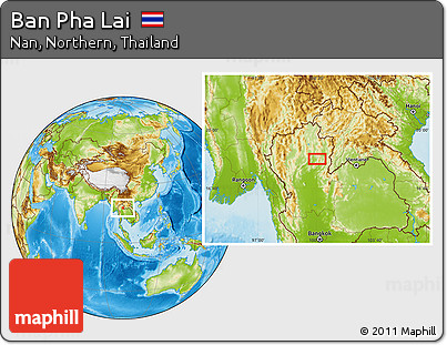 Physical Location Map of Ban Pha Lai