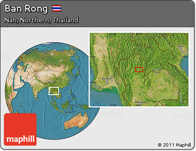Satellite Location Map of Ban Rong