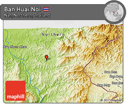 Physical 3D Map of Ban Huai Noi
