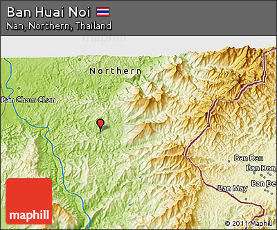 Physical 3D Map of Ban Huai Noi