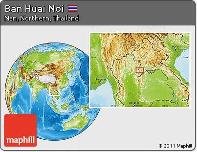 Physical Location Map of Ban Huai Noi