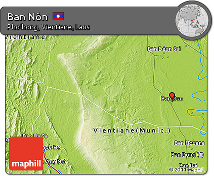 Physical 3D Map of Ban Nôn