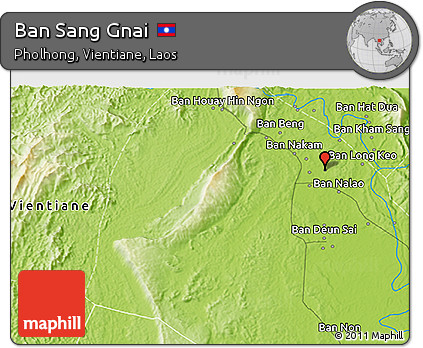 Physical 3D Map of Ban Sang Gnai