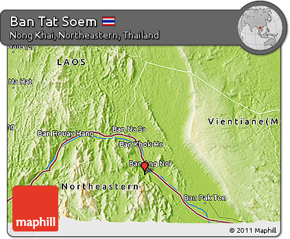Physical 3D Map of Ban Tat Soem