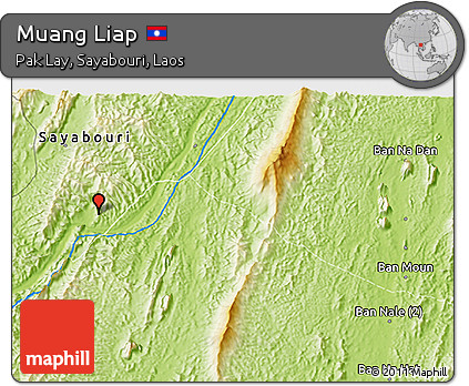 Physical 3D Map of Muang Liap