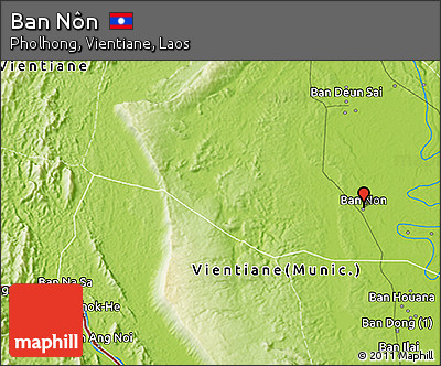 Physical 3D Map of Ban Nôn