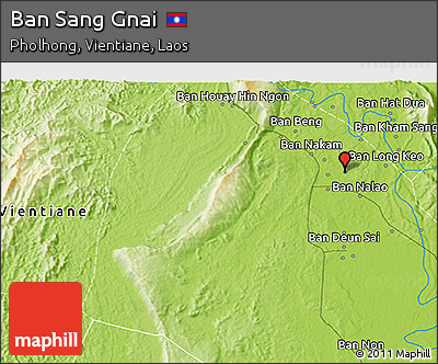 Physical 3D Map of Ban Sang Gnai