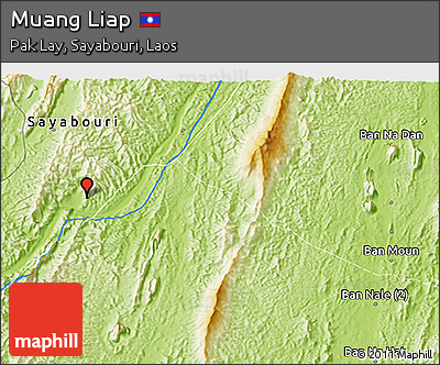 Physical 3D Map of Muang Liap
