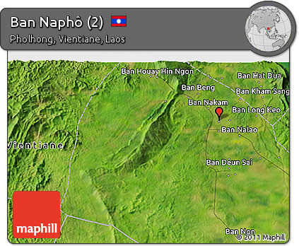 Satellite 3D Map of Ban Naphô (2)