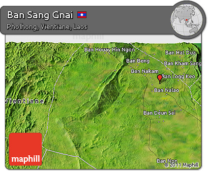 Satellite 3D Map of Ban Sang Gnai