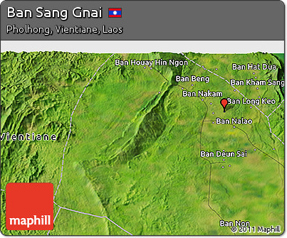 Satellite 3D Map of Ban Sang Gnai