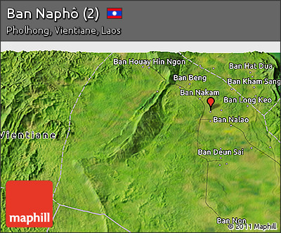Satellite 3D Map of Ban Naphô (2)