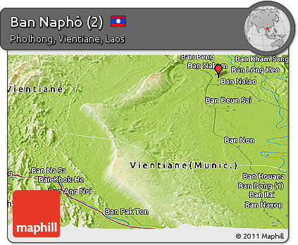 Physical Panoramic Map of Ban Naphô (2)