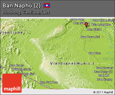 Physical Panoramic Map of Ban Naphô (2)