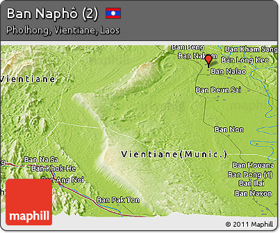 Physical Panoramic Map of Ban Naphô (2)