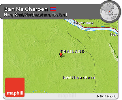 Physical 3D Map of Ban Na Charoen
