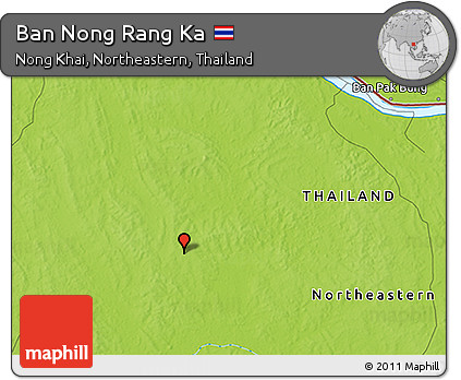 Physical 3D Map of Ban Nong Rang Ka