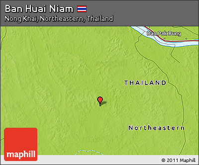 Physical 3D Map of Ban Huai Niam