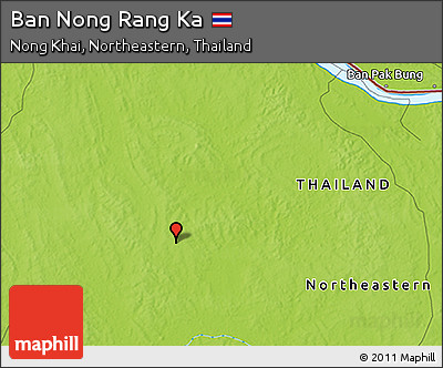 Physical 3D Map of Ban Nong Rang Ka