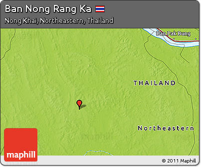 Physical 3D Map of Ban Nong Rang Ka