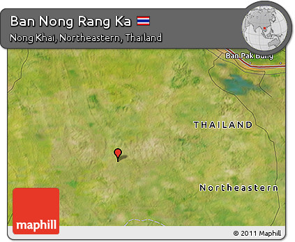 Satellite 3D Map of Ban Nong Rang Ka