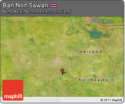 Satellite 3D Map of Ban Non Sawan