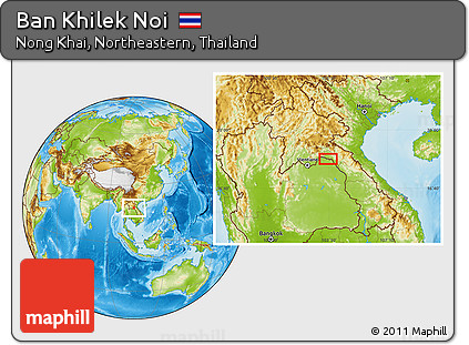 Physical Location Map of Ban Khilek Noi