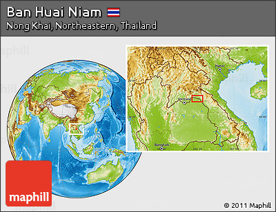 Physical Location Map of Ban Huai Niam