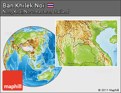 Physical Location Map of Ban Khilek Noi