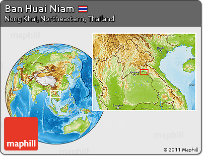 Physical Location Map of Ban Huai Niam