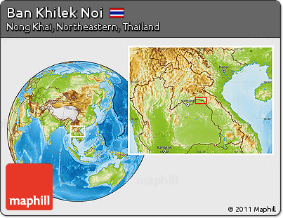 Physical Location Map of Ban Khilek Noi