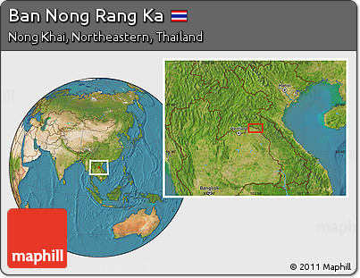 Satellite Location Map of Ban Nong Rang Ka