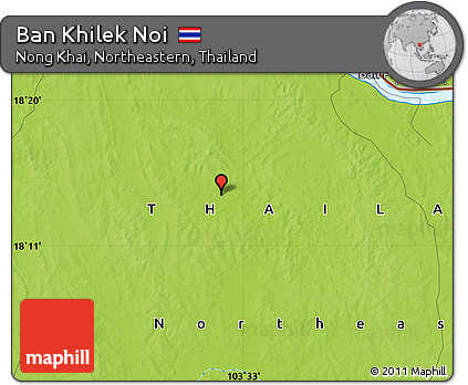 Physical Map of Ban Khilek Noi