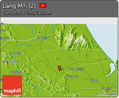 Physical 3D Map of Làng Mới (2)