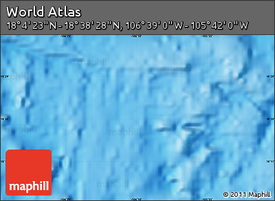 Physical Map of the Area around 18° 21' 26" N, 106° 10' 30" W