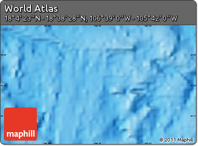 Physical Map of the Area around 18° 21' 26" N, 106° 10' 30" W