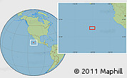 Savanna Style Location Map of the area around 18° 21' 26" N, 109° 34' 29" W