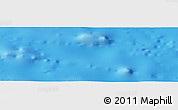 Shaded Relief Panoramic Map of the area around 18° 21' 26" N, 109° 34' 29" W