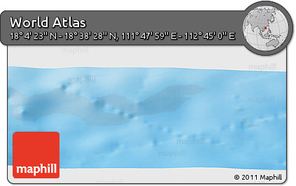 Physical Panoramic Map of the Area around 18° 21' 26" N, 112° 16' 30" E