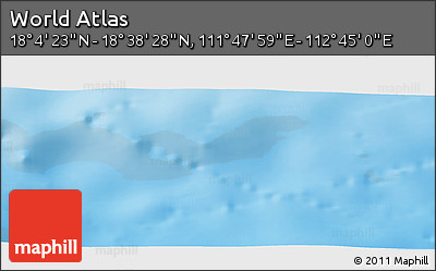 Physical Panoramic Map of the Area around 18° 21' 26" N, 112° 16' 30" E