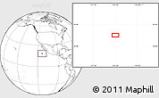 Blank Location Map of the area around 18° 21' 26" N, 113° 49' 29" W