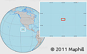 Gray Location Map of the area around 18° 21' 26" N, 113° 49' 29" W