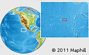 Physical Location Map of the area around 18° 21' 26" N, 113° 49' 29" W
