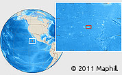 Shaded Relief Location Map of the area around 18° 21' 26" N, 113° 49' 29" W