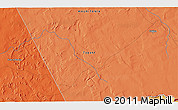 Political 3D Map of the area around 18° 21' 26" N, 11° 49' 29" W