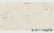 Shaded Relief 3D Map of the area around 18° 21' 26" N, 11° 49' 29" W