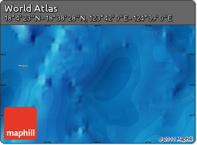 Political Map of the Area around 18° 21' 26" N, 124° 10' 30" E