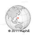 Outline Map of the Area around 18° 21' 26" N, 129° 16' 30" E, rectangular outline